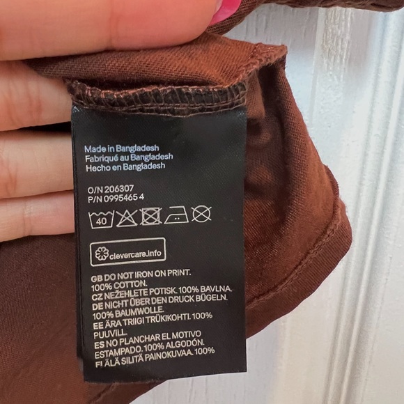 Short Chocolate Brown “Wild West” Jersey Shirt 🐎 - Picture 6 of 6